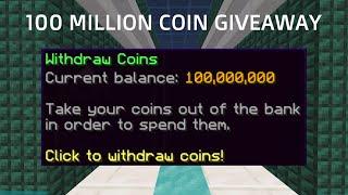 [CLOSED] 100 Million Coin Hypixel Skyblock Giveaway | Thank you all for 1,000 Subscribers!