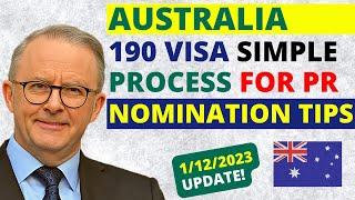 Australia 190 Visa Simplified Process for Easy PR | 190 Visa Australia