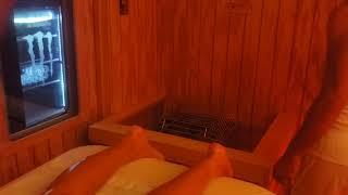 sauna massage #massageguns #sauna