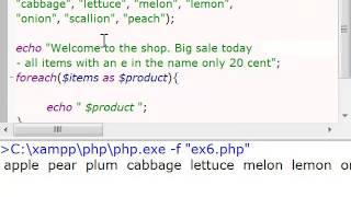 C1 PHP Practice Exercise 6   Arrays and strpos function