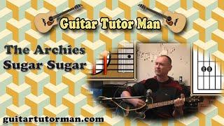 Sugar Sugar - The Archies - Acoustic Guitar Lesson (easy-ish)
