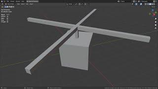 Blender Tutorial - Parenting order for attached and rotated mesh