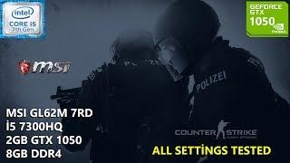 CS GO i5 7300HQ GTX 1050 8GB RAM (All Settings Tested)