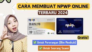 CARA MEMBUAT NPWP ONLINE LEWAT HP GRATIS TERBARU 2024 | UNTUK PERORANGAN & STATUS SUAMI