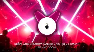 J Balvin x FISHER x Steve Aoki x Daddy Yankee (BENNE BOOM Mashup) - Boneless vs Mi Gente vs Azukita