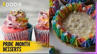 Pride Month Desserts | Rainbow Cupcakes | Rainbow Custard Tarts | Rainbow Desserts