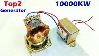 Top2 Free Energy Generator Light Bulbe Electricity Self Machine Generator