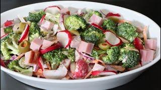 Broccoli, Ham & Walnut Salad / Chana's Creations