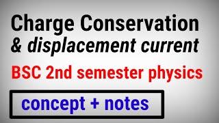 charge conservation and displacement current || bindas physics || bsc physics