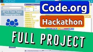 Code.org Hackathon App - Complete Project Tutorial - All Parts | Unit 6 CSP