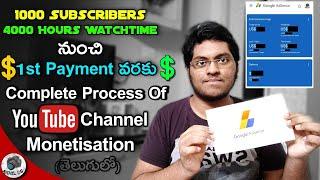 How To Monetize A Youtube Channel? || Complete Monetisation Process || Address & Pin Verification