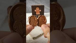 Gingerbread Man | Christmas Wax Seal | Wax Stamp #shorts