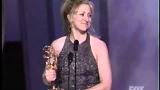 Edie Falco wins 1999 Emmy Award for Lead Actress in a Drama Series