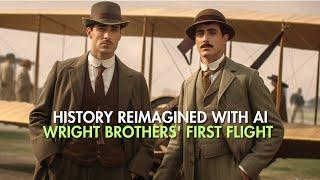 Wright Brothers' First Flight (1903) - AI Reimagined with Midjourney & Runway