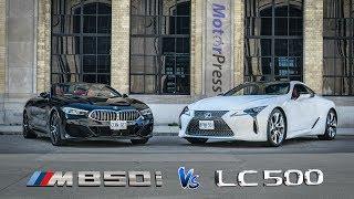 2019 BMW M850i Vs 2019 Lexus LC500 | Head to Head Cabrio Vs Coupe