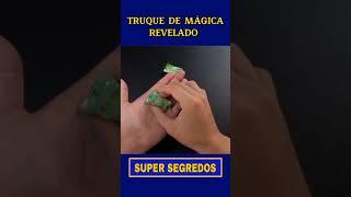 TRUQUE DE MÁGICA REVELADO, APRENDA  #shorts #magictricks #magician #magic #tricks #tutorial