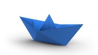 How To Make A Simple Origami Boat That Floats (HD)