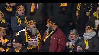 DYNAMO DRESDEN FANS singen „DÖP DÖP DÖP DÖP“ und UNTERHACHING FANS rufen „NAZIS RAUS“! 21.12.24