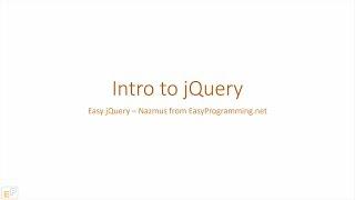 Easy jQuery - An Intro to the jQuery Library (0)