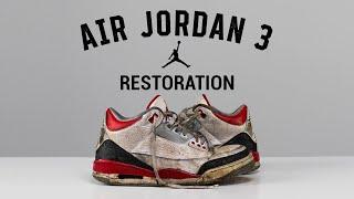 Vick Almighty Restores SUPER BEAT Air Jordan 3 Fire Red With Reshoevn8r
