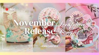 November Release from Scrap Diva Designs New Dies and Project Shares! @ScrapDiva29