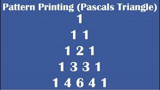 C Practical and Assignment Programs-Printing Pascals Triangle