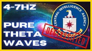 4-7hz PURE Theta Waves | CIA Hemi Sync | WONDERFUL Brain Stimulation! | Binaural Beats