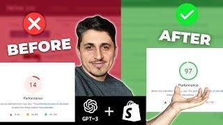 I used Chat GPT to Increase my Shopify Speed Score | Shopify speed optimisation