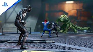 Marvel's Spider-Man 2 New Spider Team Encounters Giant Lizard, What If? Full Battle