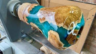 Woodturning an Incredible Mallee Burl Hybrid Vase!