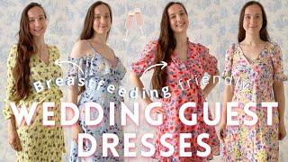 BREASTFEEDING FRIENDLY WEDDING GUEST DRESSES | WEDDING GUEST DRESSES YOU CAN BREASTFEED IN!