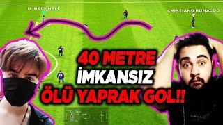 OHA!  40 METRE ÖLÜ YAPRAK GOL!!  CEZA SAHASINA GİRMEME CHALLENGE!! EFOOTBALL PES 2021 MOBILE