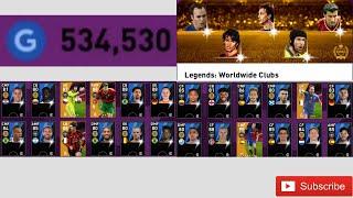 525.000 GP To Open Legends Worldwide Clubs Box Draw PES 2021 Mobile Got 5 Legends & 12 Black Ball