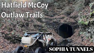 Hatfield McCoy Rockhouse and Outlaw Trails With Sophia Tunnel Ride