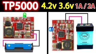 TP5000 Single-Cell LiPo Charger Module || 4.2v 3.6v 1A 2A Lithium Ion Battery Charging Board Charger