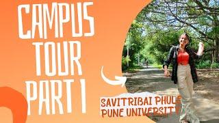 campus tour part 1of Savitribai Phule Pune University and India Pakistan ODI