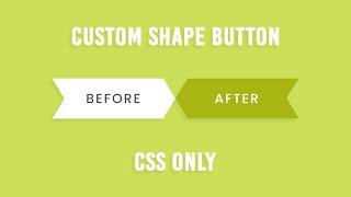 CSS Only Custom Shape Button with Hover Effects | Html CSS Tutorial