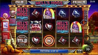 Hell's Hogs Big Win Bonus! New slot by Reflex Gaming Yggdrasil