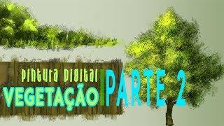 PINTURA DIGITAL TUTORIAL 2: COMO PINTAR ARVORE ,TEXTURA E VEGETAÇÃO| Ery Vieira