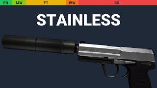 USP-S Stainless - Skin Float And Wear Preview