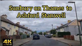 Sunbury on Thames Staines to Ashford Stanwell - England UK 