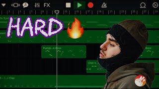 How to make a HARD Trap Beat on GarageBand iOS 2023! (YEAT)