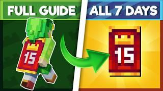 How to Get the MCC Cape FULL GUIDE All 7 Days Minecraft Bedrock