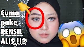 CARA GAMBAR ALIS UNTUK PEMULA (cuma pake pensil alis) TANPA CUKUR/KEROK | Irma Melati