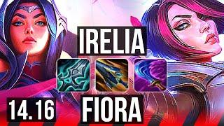 IRELIA vs FIORA (TOP) | 77% winrate, 6 solo kills, 45k DMG, Legendary, 14/5/13 | TR Master | 14.16