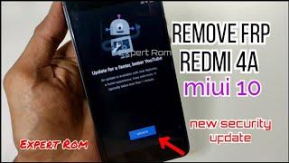 Redmi 4A Miui 10 FRP Fix Google Account Bypass Without Pc Fix Youtube Update New Security Patch