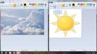 How To Put One Image On Top Of Another Image in Microsoft Paint