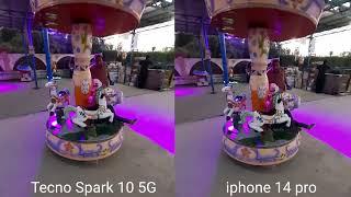 Tecno Spark 10 5G vs iPhone 14 pro camera test Comparison