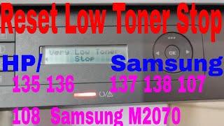 HP Laser MFP 135a 135w 135nw 136 138  Laser 107 107  108 137fnw toner cartridges low reset