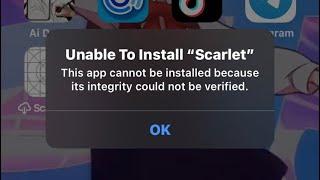 unable to install scarlet how to fix???